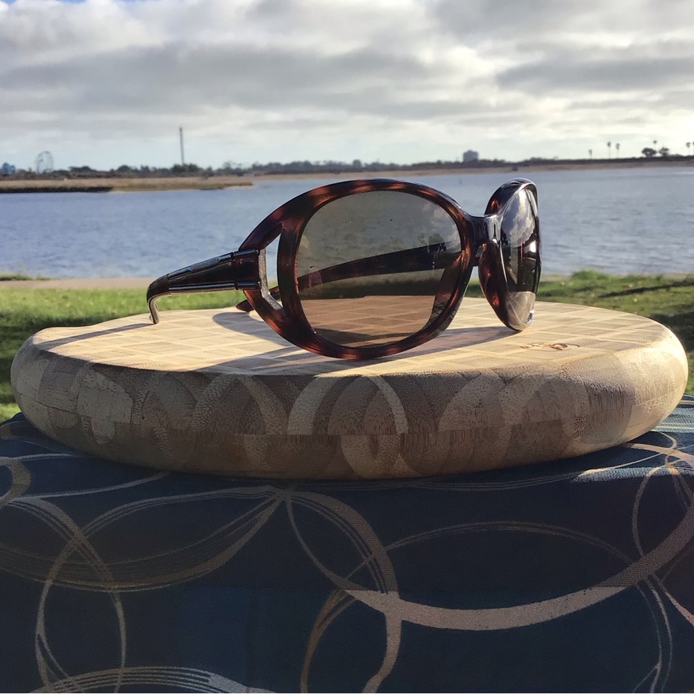 Valentino V5536/S Tortoise Brown Oval Sunglasses